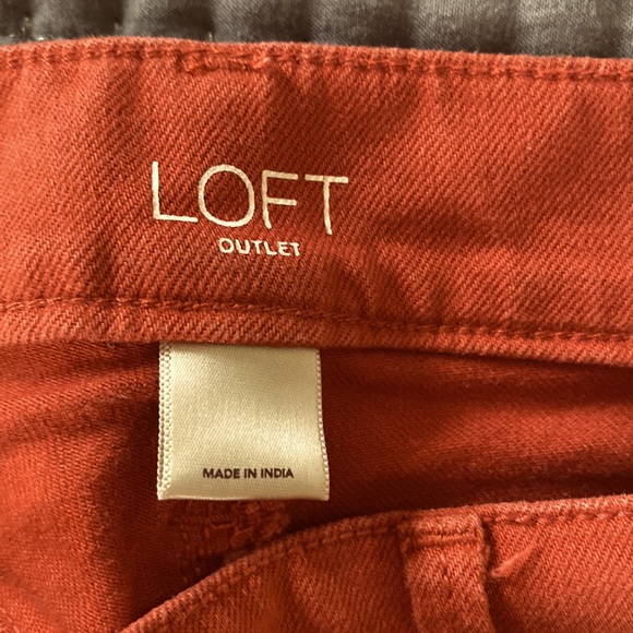 Loft Orange Modern Skinny Jean Size 6P - Picture 3 of 5